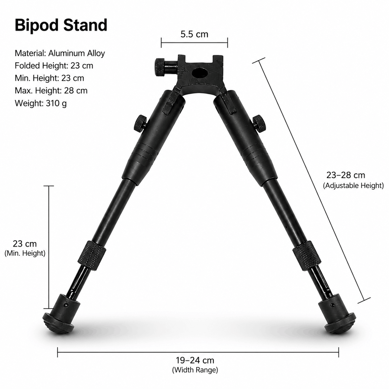 BlackAirsoft EagleForce taktikai bipod