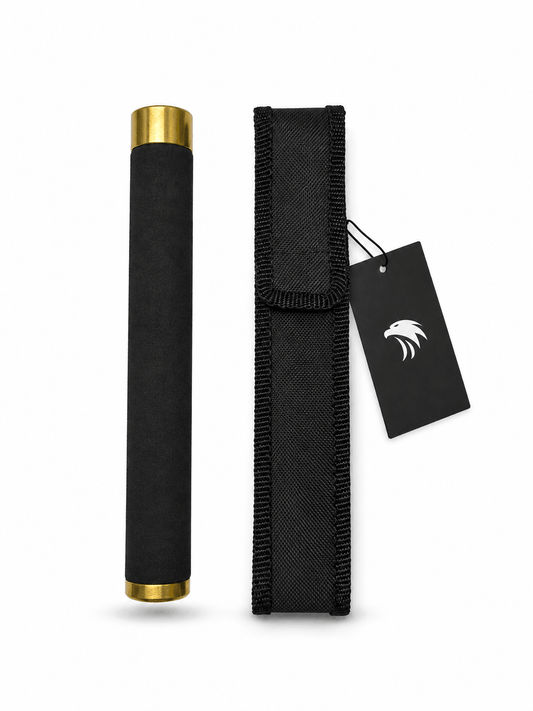 Black Airsoft TITAN teleszkópos acélbot 52 cm tokkal – Króm