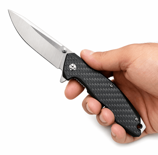 Black Airsoft zsebkés karbon markolattal