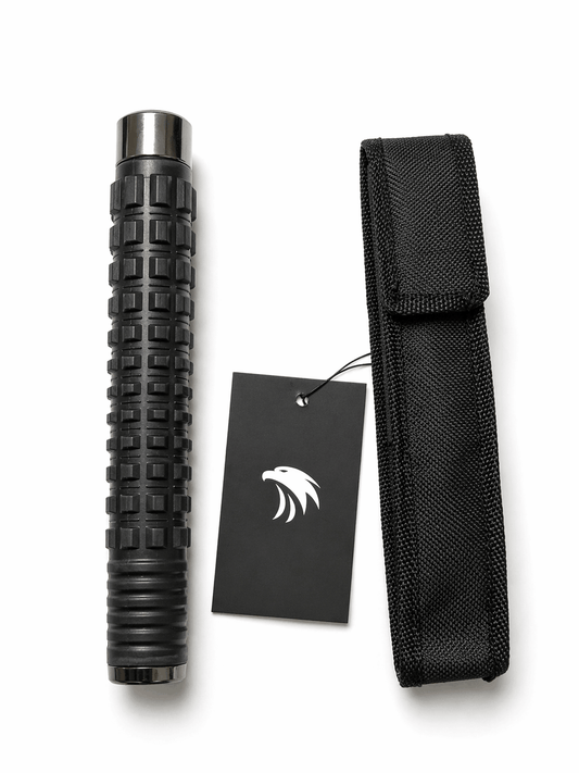 Black Airsoft TITAN teleszkópos acélbot 52 cm tokkal – Króm