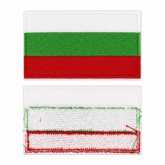Bolgár zászló felvarró 6.3x3.8 cm – vasalható, tépőzár nélkül