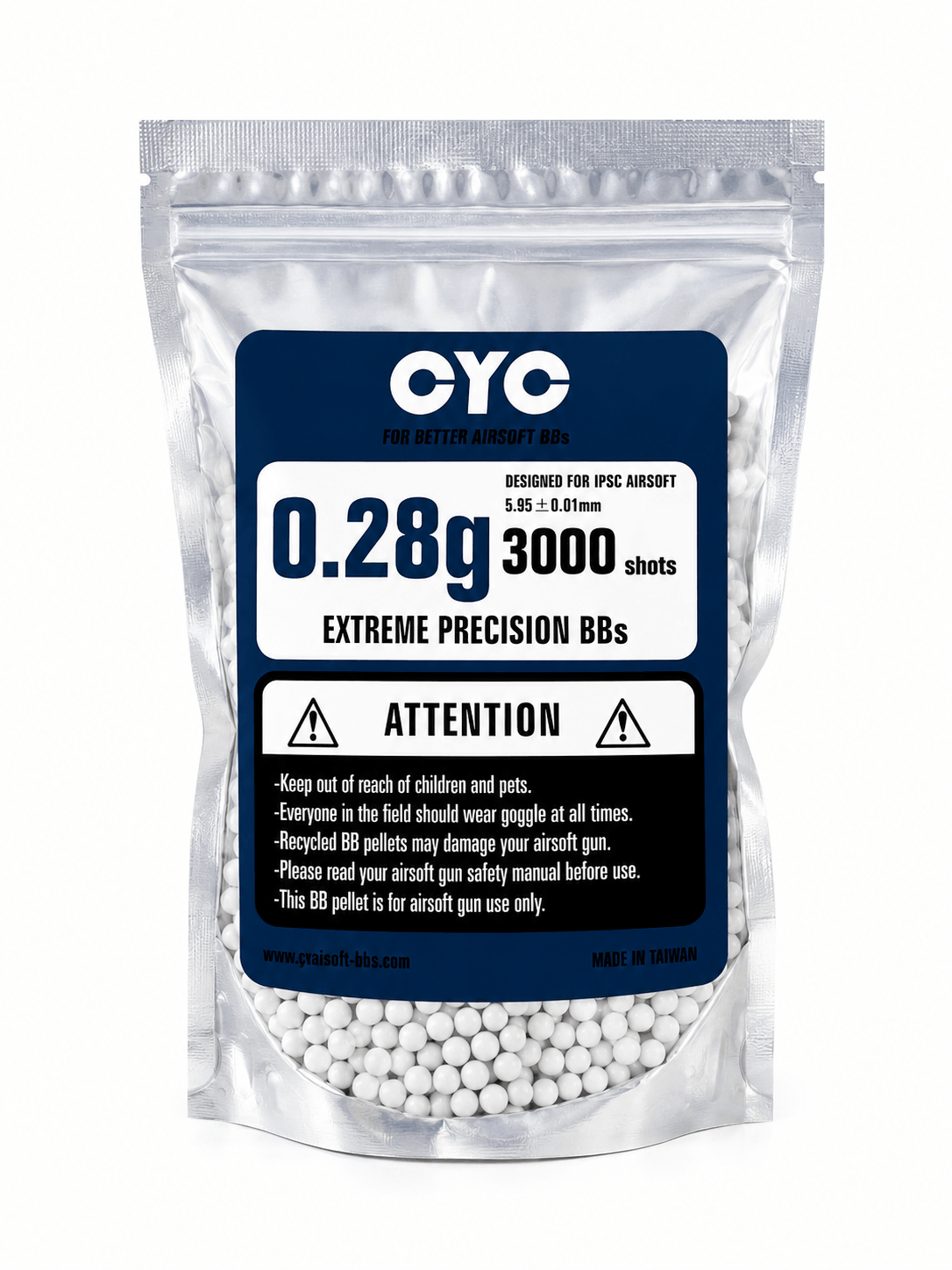 Airsoft golyók CYC 0.28g Precision BBs 3000 darab