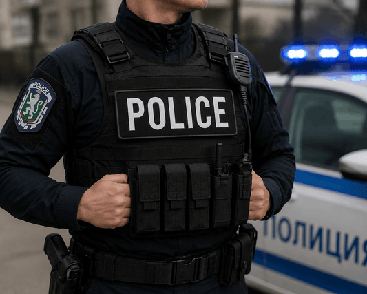 POLICE tépőzáras felvarró, 25x9 cm