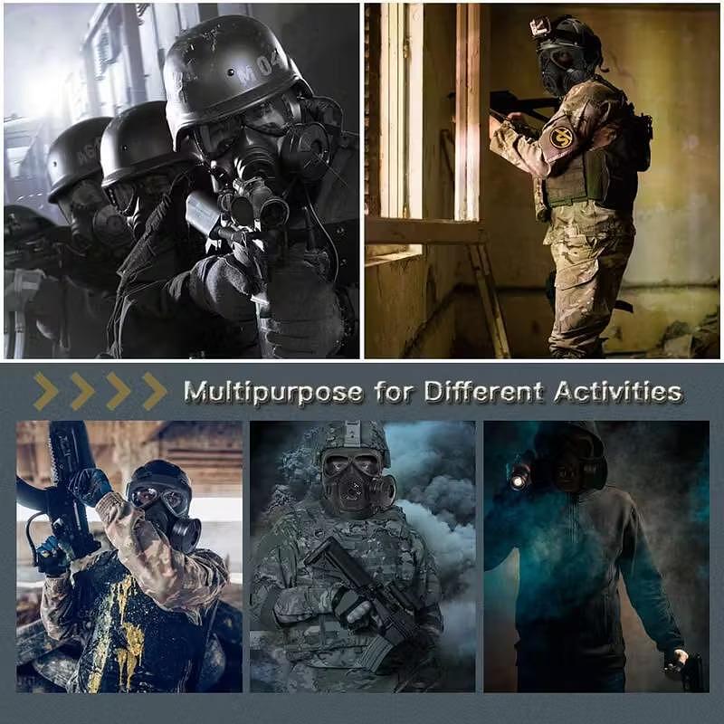 Kétfilteres taktikai maszk – SWAT stílus