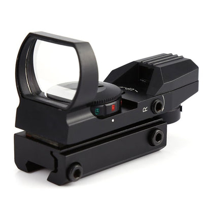 HD-101 reflex irányzék piros és zöld céltávcsővel, 4 üzemmód és állítható fényerő