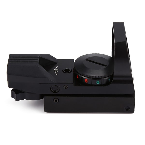 HD-101 reflex irányzék piros és zöld céltávcsővel, 4 üzemmód és állítható fényerő