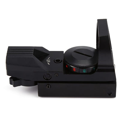 HD-101 reflex irányzék piros és zöld céltávcsővel, 4 üzemmód és állítható fényerő