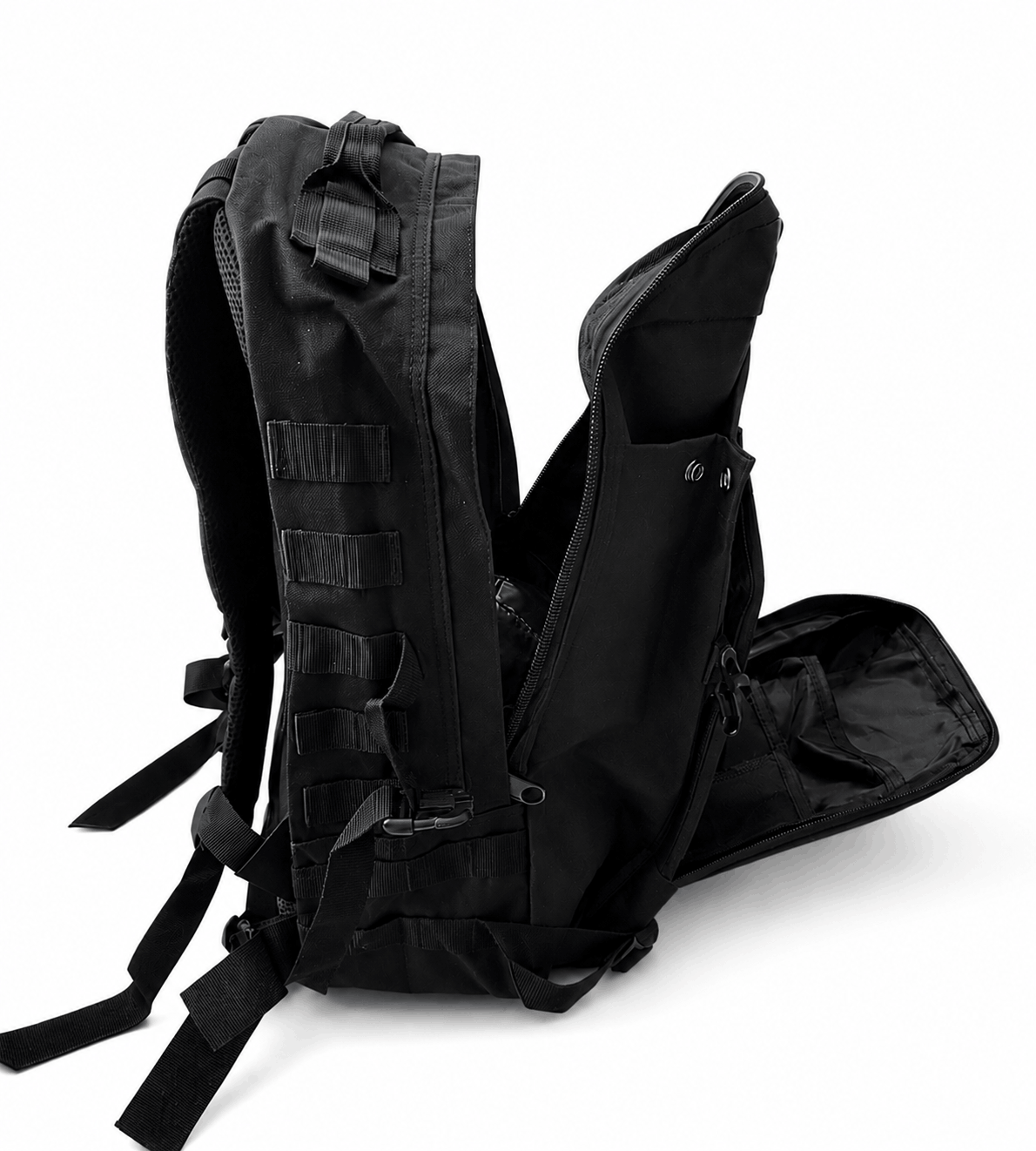 Black Airsoft 360 MOLLE taktikai hátizsák 45L