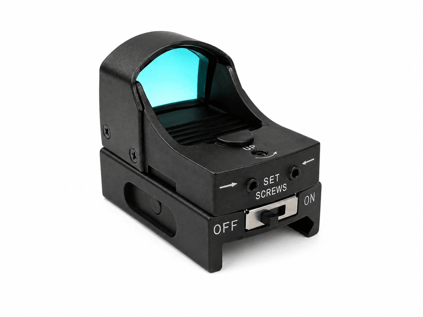 Black Airsoft Red Dot kétszeres fényerejű taktikai gyorscélzó lézeres irányzékkal