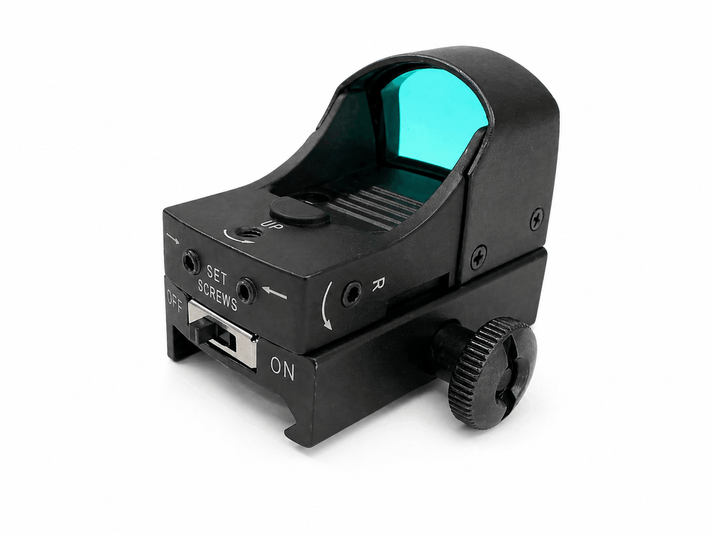Black Airsoft Red Dot kétszeres fényerejű taktikai gyorscélzó lézeres irányzékkal