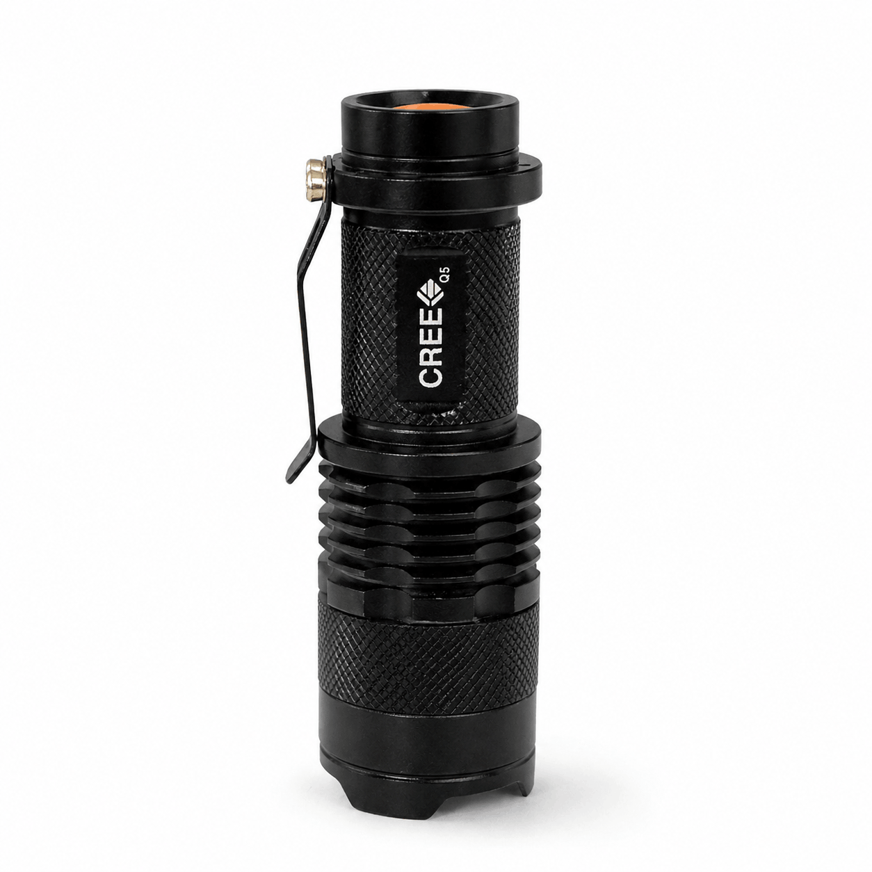 Mini Black Airsoft CREE zseblámpa újratölthető akkumulátorral és töltővel