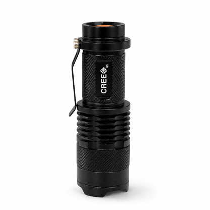 Mini Black Airsoft CREE zseblámpa újratölthető akkumulátorral és töltővel