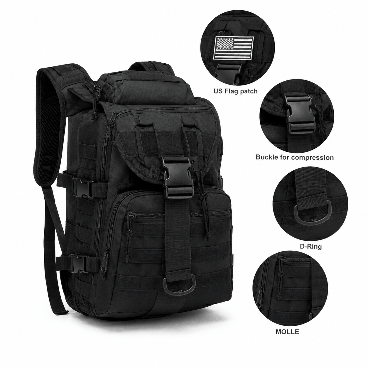 BlackAirsoft CROSS-X 35L taktikai hátizsák