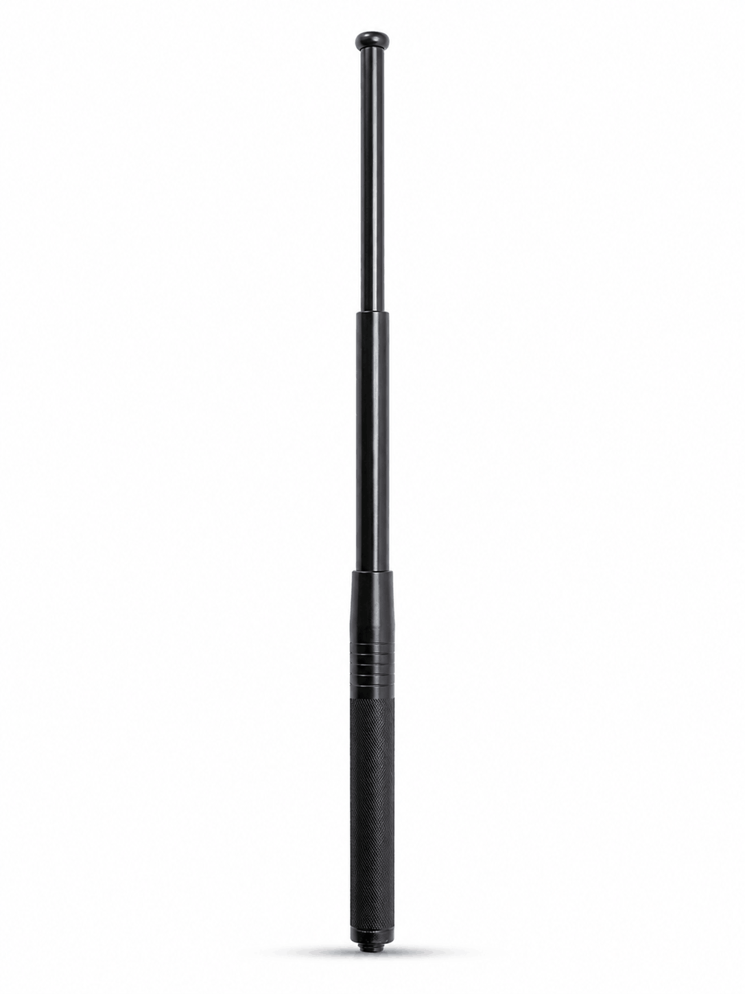 Teleszkópos acélbot, Black Airsoft DEFENDER, 50 cm, bőr tokkal