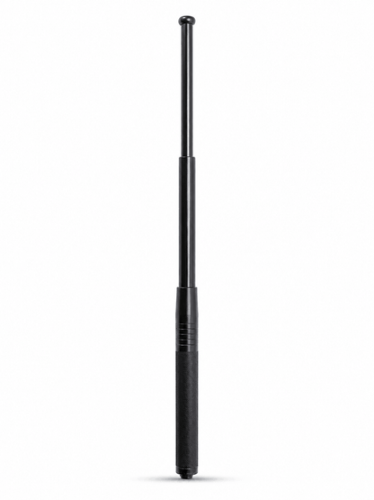 Teleszkópos acélbot, Black Airsoft DEFENDER, 50 cm, bőr tokkal