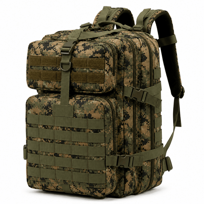 Taktikai hátizsák 45L, tépőzárral rögzíthető amerikai zászlóval, 900D