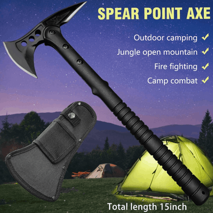 Taktikai kemping fejsze Spear Point Axe 15 Inch tokkal