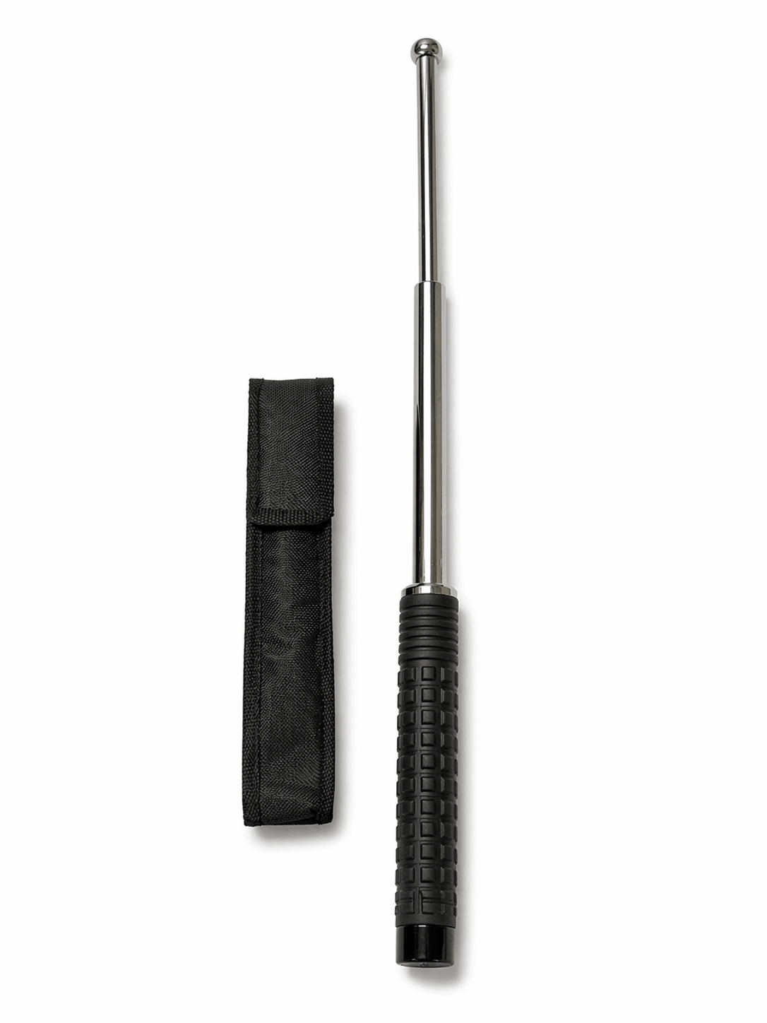 Black Airsoft TITAN teleszkópos acélbot 52 cm tokkal – Króm