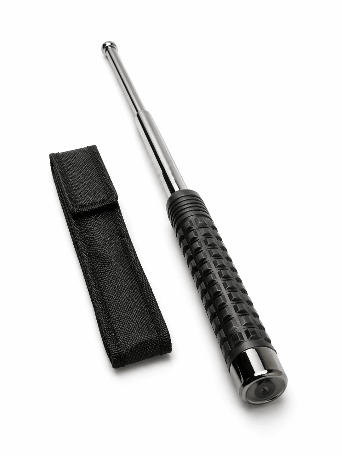 Black Airsoft TITAN teleszkópos acélbot 52 cm tokkal – Króm