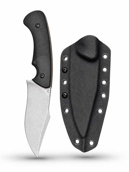 BlackAirsoft HUNTER D2 taktikai kés, KYDEX tokkal és G10 markolattal – 24 cm