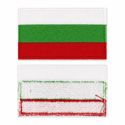 Bolgár zászló felvarró 6.3x3.8 cm – vasalható, tépőzár nélkül