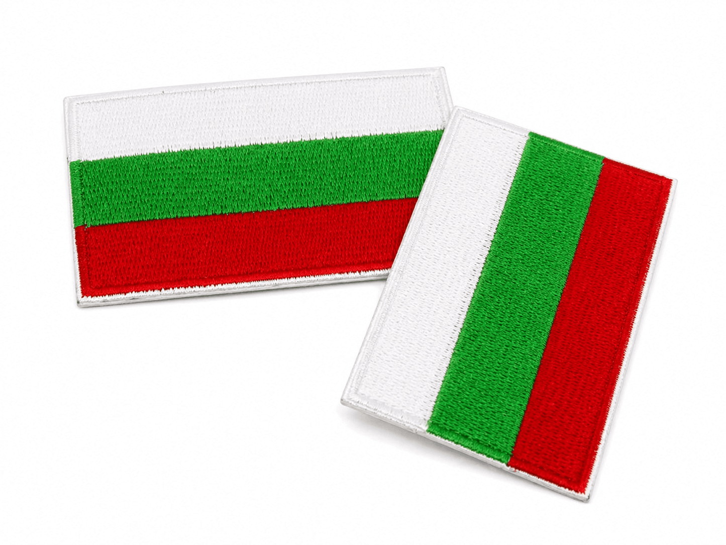 Bolgár zászló felvarró 6.3x3.8 cm – vasalható, tépőzár nélkül