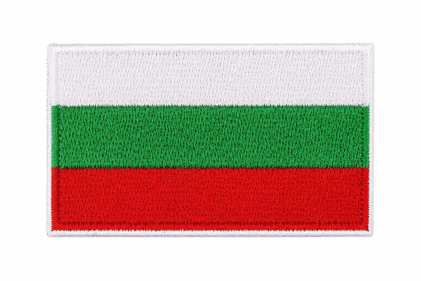 Bolgár zászló felvarró 6.3x3.8 cm – vasalható, tépőzár nélkül