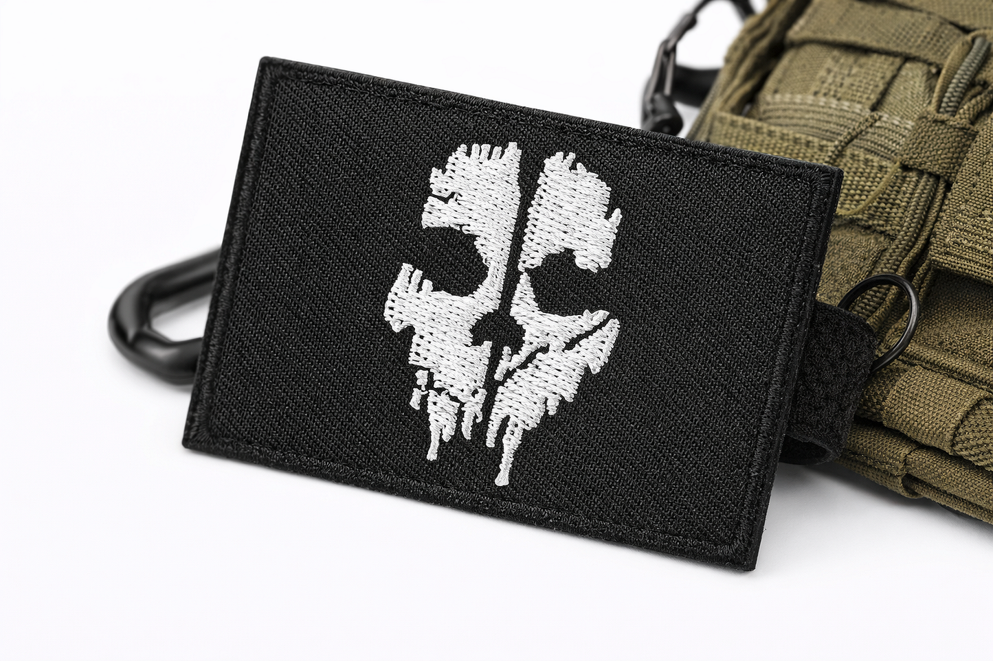 Call Of Duty Ghosts Logan Walker tapasz, tépőzáras – taktikai koponyás patch