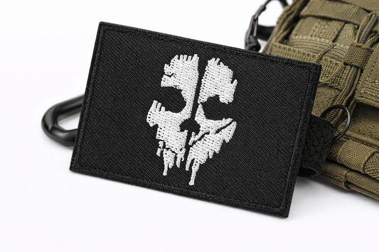 Call Of Duty Ghosts Logan Walker tapasz, tépőzáras – taktikai koponyás patch