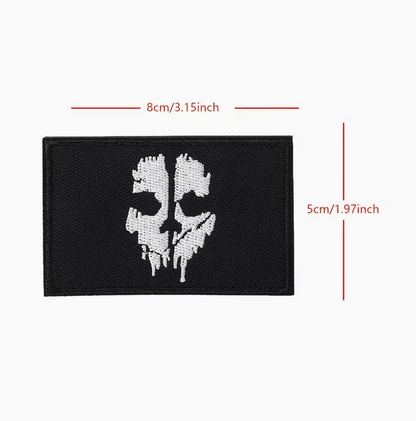 Call Of Duty Ghosts Logan Walker tapasz, tépőzáras – taktikai koponyás patch