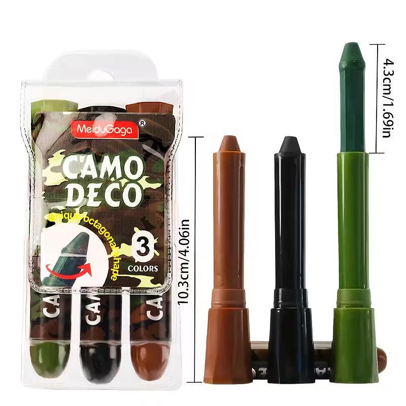 Álcázó arckrém – 3 stift a taktikai álcázáshoz