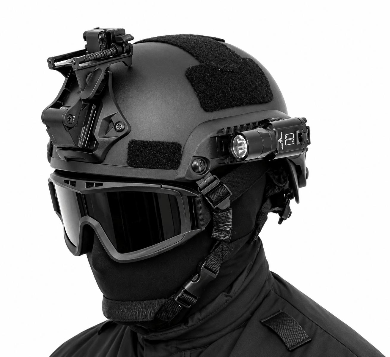 Airsoft MICH High-Cut sisak NVG rögzítővel és sínekkel