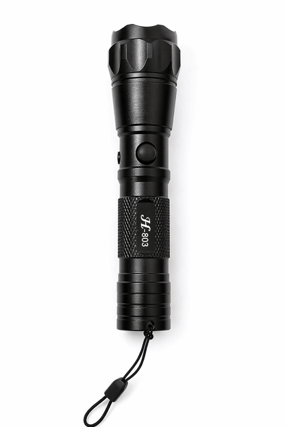 Black Airsoft 903 12V LED zseblámpa töltővel és akkumulátorral