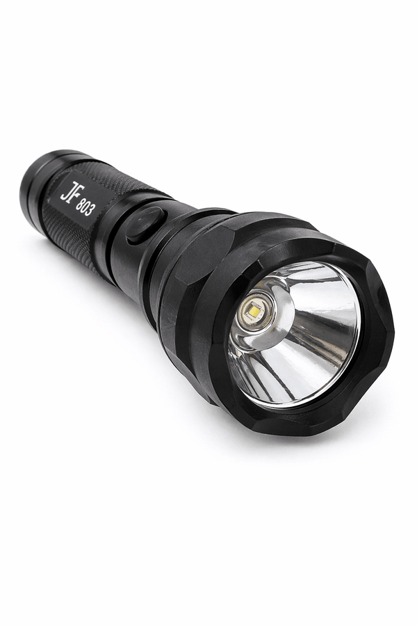 Black Airsoft 903 12V LED zseblámpa töltővel és akkumulátorral