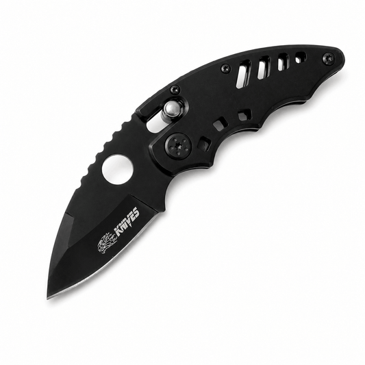 🎁 Mini összecsukható kés Black Airsoft KNIFES - EDC (100% kedvezmény)