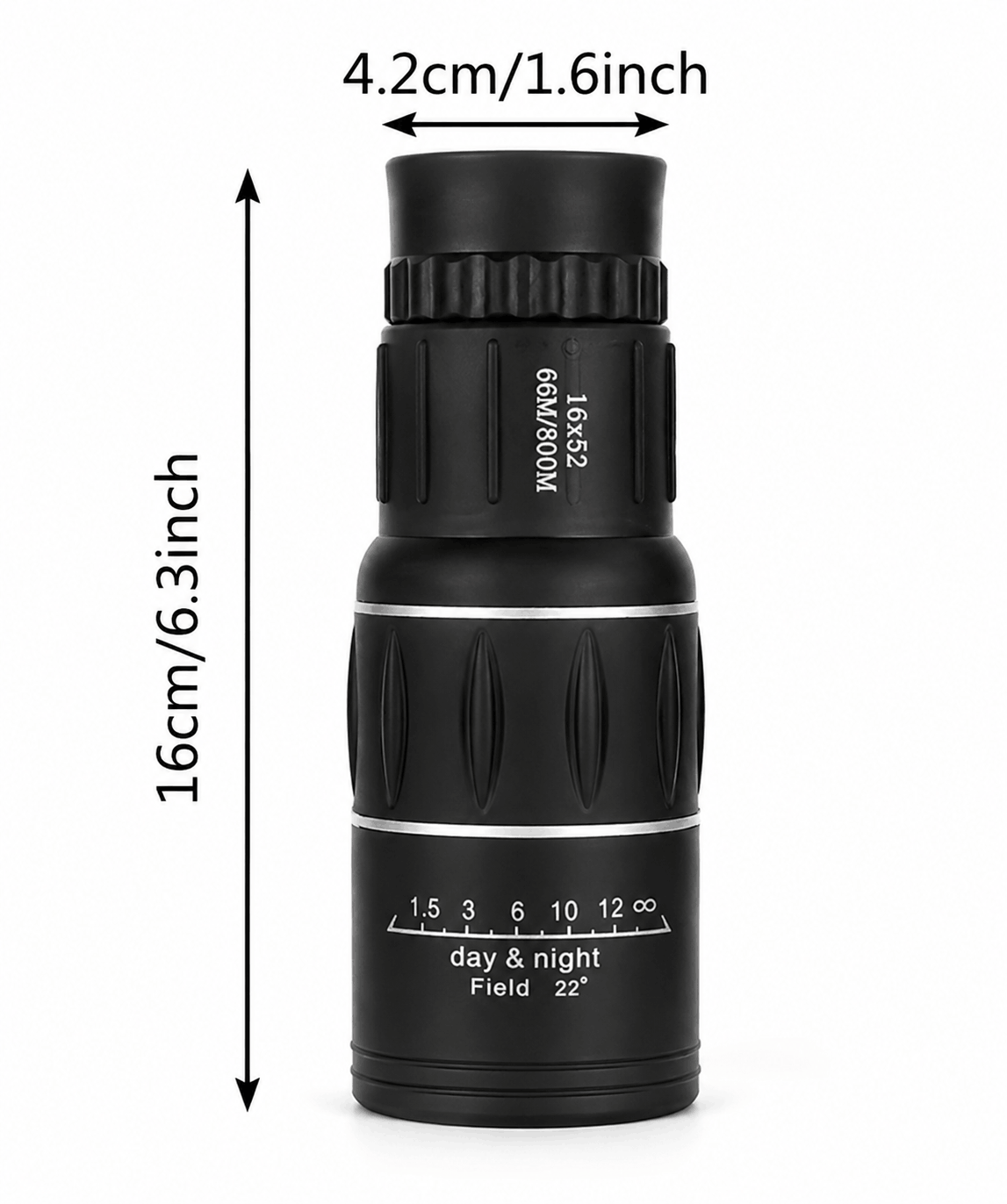 Monokulár 16x52 nappali és éjszakai látás Day & Night