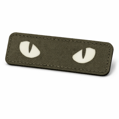 Taktikai világító jelvény, "macskaszem" patch – Glow in the Dark