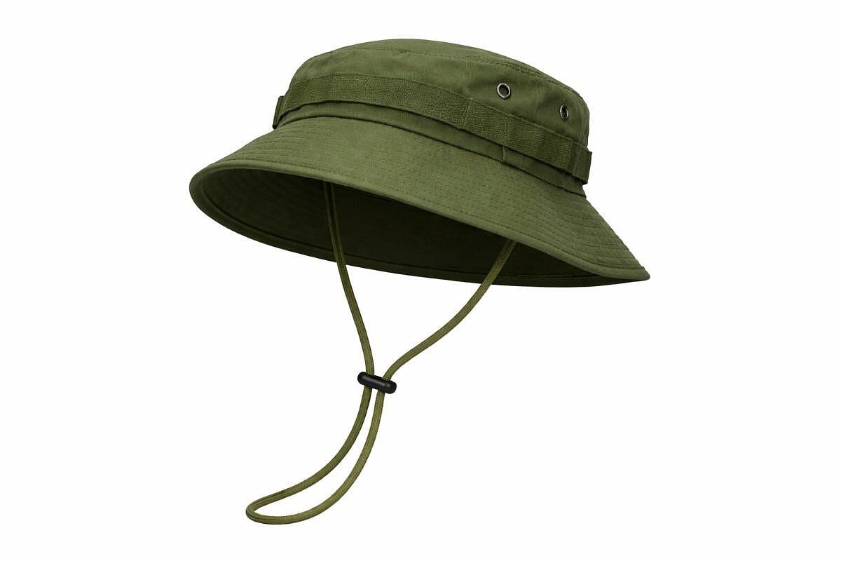 Taktikai bucket sapka – zsinórral és szellőzőnyílásokkal