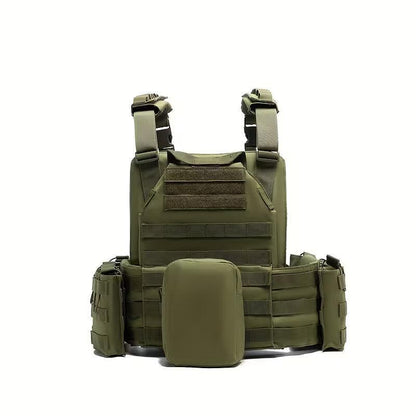 Taktikai mellény Plate Carrier, MOLLE rendszer, modulokkal - állítható