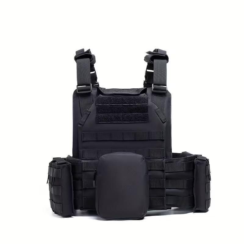 Taktikai mellény Plate Carrier, MOLLE rendszer, modulokkal - állítható