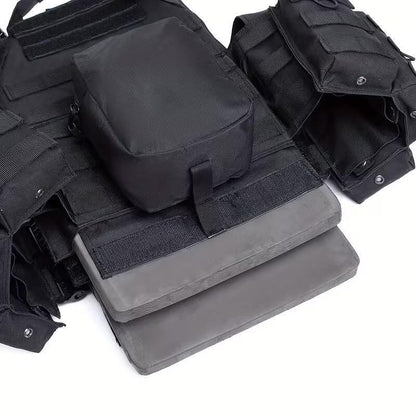 Taktikai mellény Plate Carrier, MOLLE rendszer, modulokkal - állítható