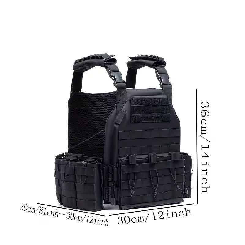 Taktikai mellény Plate Carrier, MOLLE rendszer, modulokkal - állítható