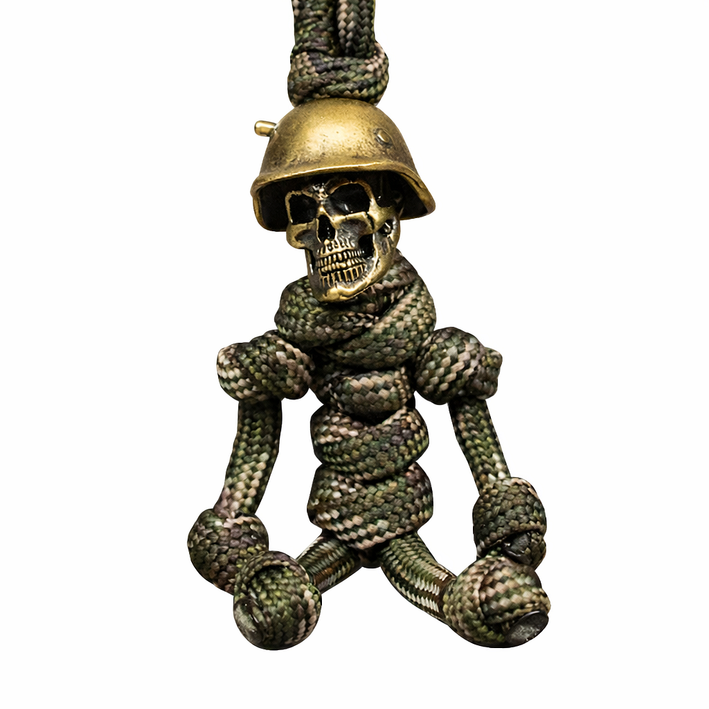 Taktikai kulcstartó Paracord Skull Soldier