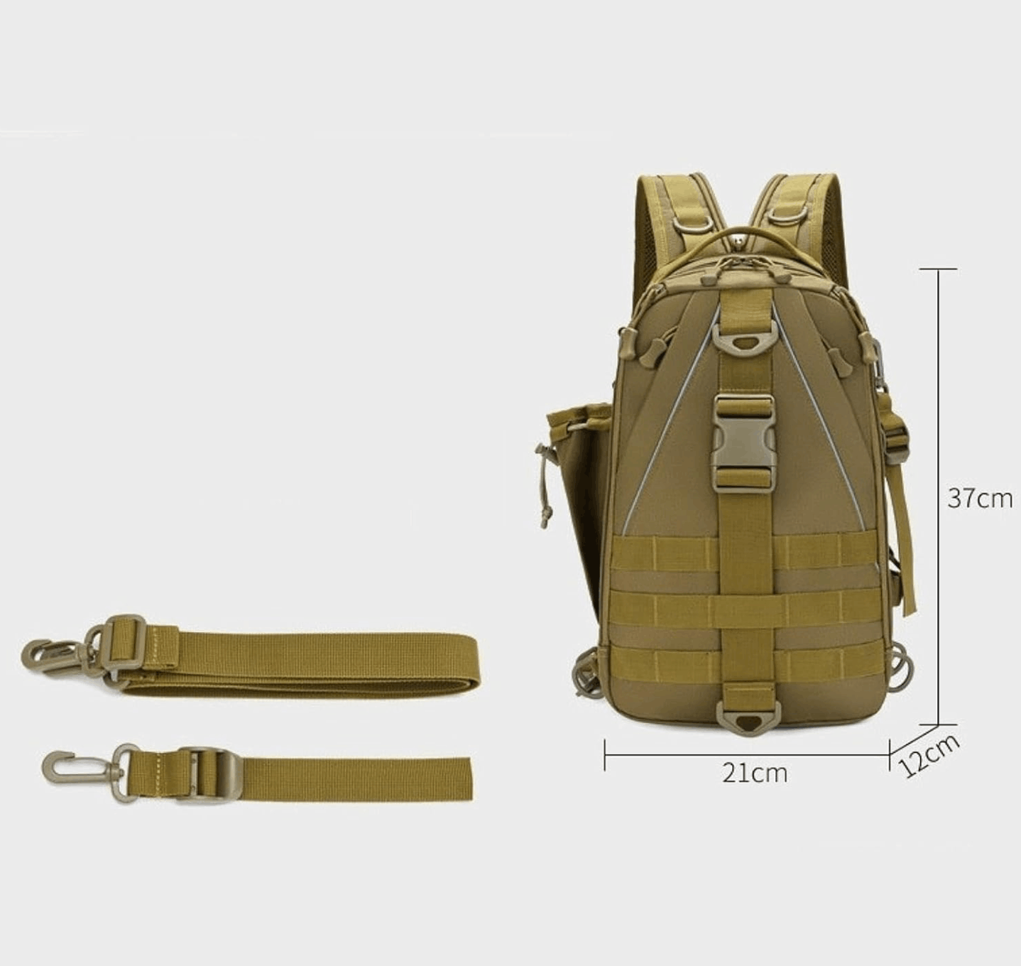 Taktikai Sling táska 15L MOLLE rendszerrel