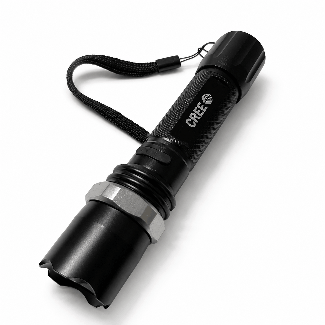 POLICE 5000W taktikai LED lámpa fekete Airsoft szett autós töltővel