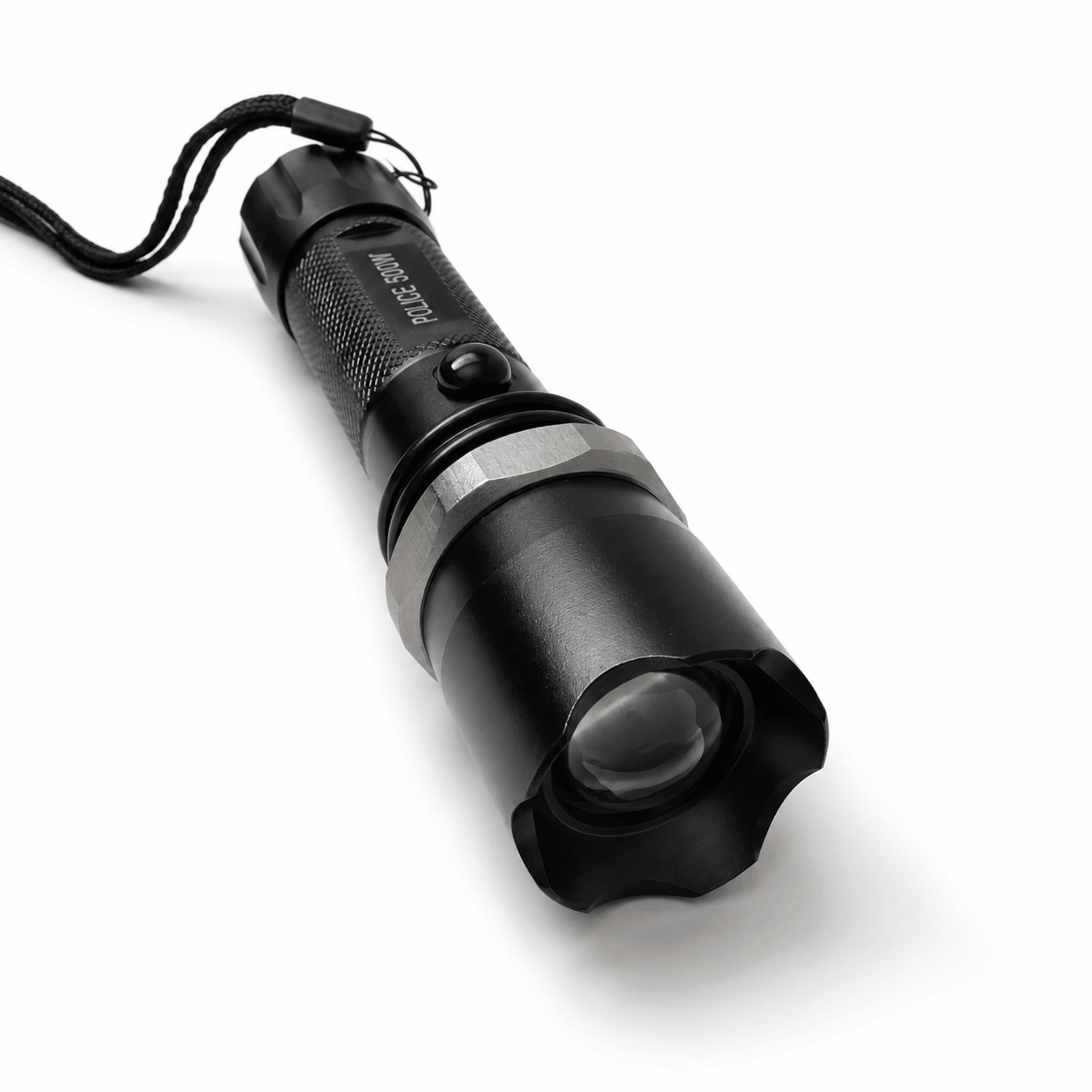 POLICE 5000W taktikai LED lámpa fekete Airsoft szett autós töltővel