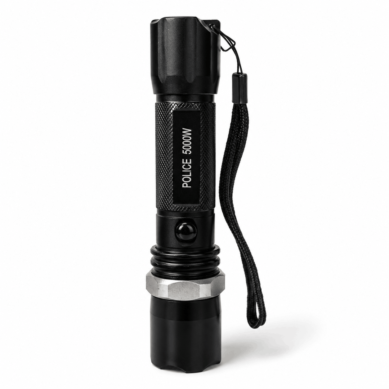 POLICE 5000W taktikai LED lámpa fekete Airsoft szett autós töltővel