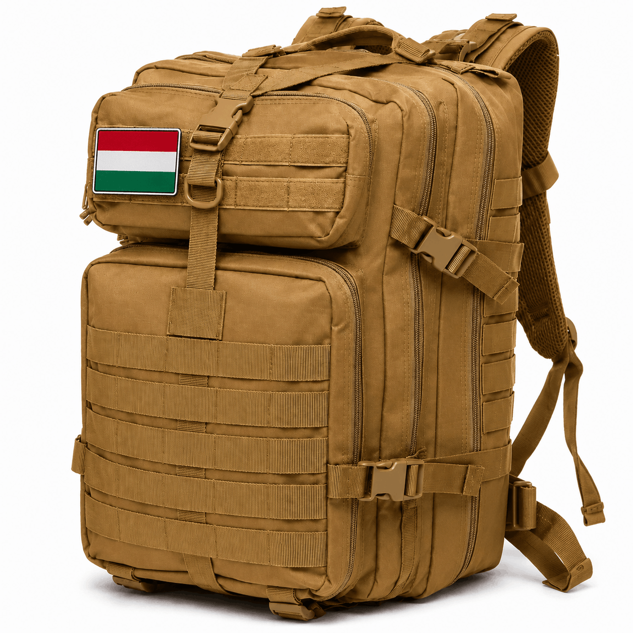 Taktikai hátizsák 45L, tépőzárral, magyar zászló 900D