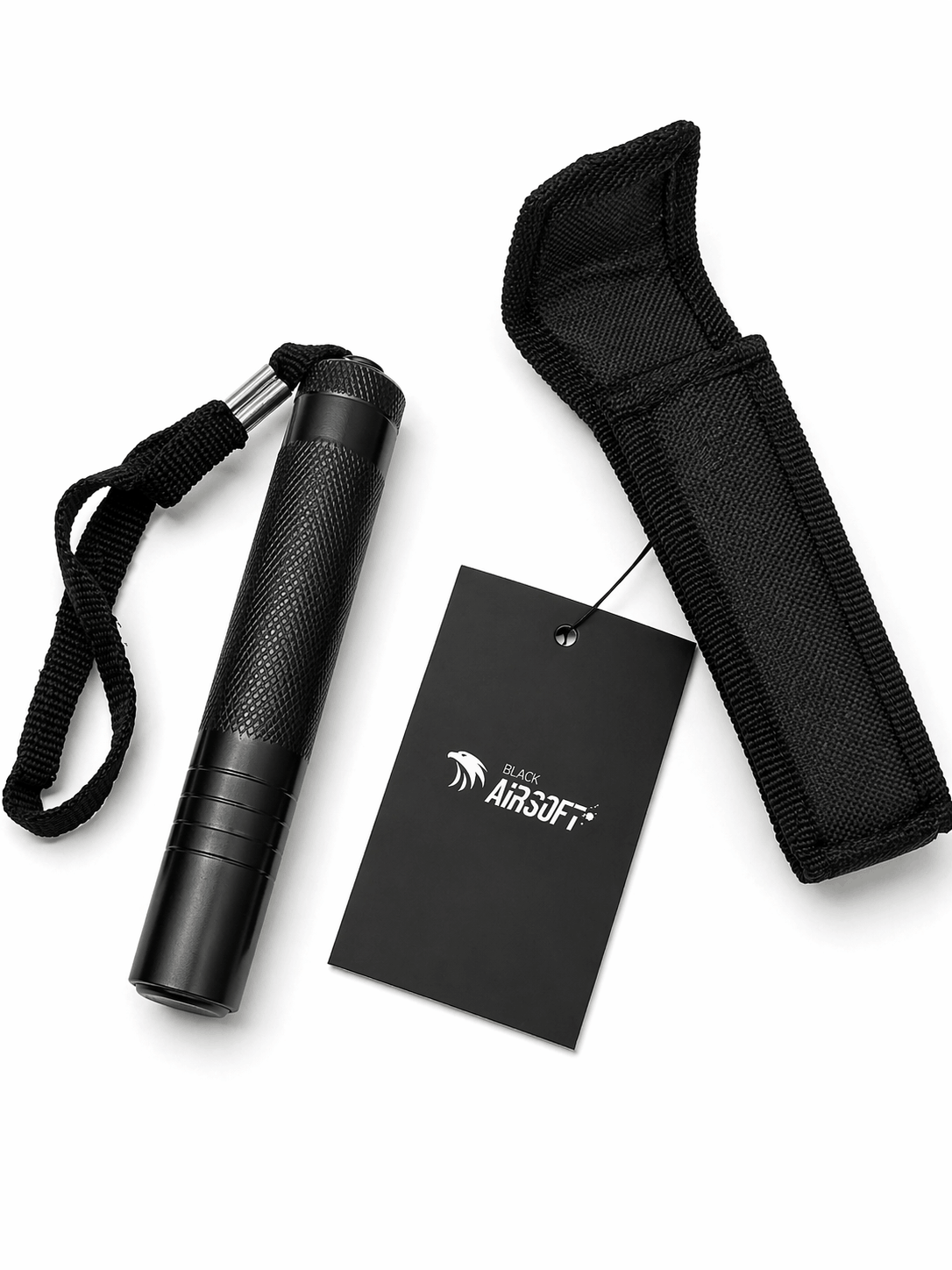 Black Airsoft RAPTOR 40cm teleszkópos acélbot tokkal