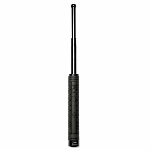 Teleszkópos acélbot, Black Airsoft POLICE, 60 cm, tokkal